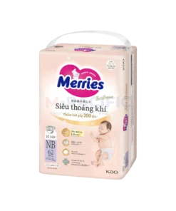 MERRIES BREATHABLE BABY DIAPER NB62 WHOLESALE NB62 - VIETNAM ORIGIN
