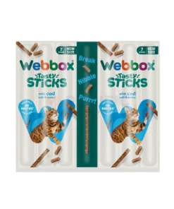 WEBBOX TASTY STICK WITH COD 7PK 35G WHOLESALE 35G - UK ORIGIN