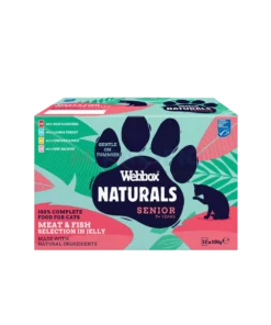 WEBBOX NATURAL CAT SENIOR 7+ MIXED IN JELLY SELECTION 8X100G WHOLESALE 100G - UK ORIGIN