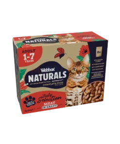 WEBBOX NATURAL CAT MIXED IN GRAVY SELECTION 8X100G WHOLESALE 100G - UK ORIGIN