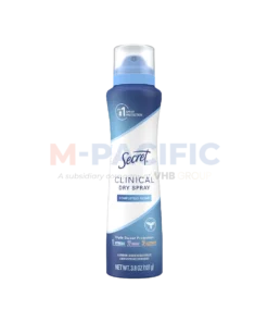 SECRET DRY SPRAY ORIGINAL ALUMINUM FREE CLINICAL WHOLESALE 4.1 OZ (116G) / 3.8 OZ (107G) - US ORIGIN
