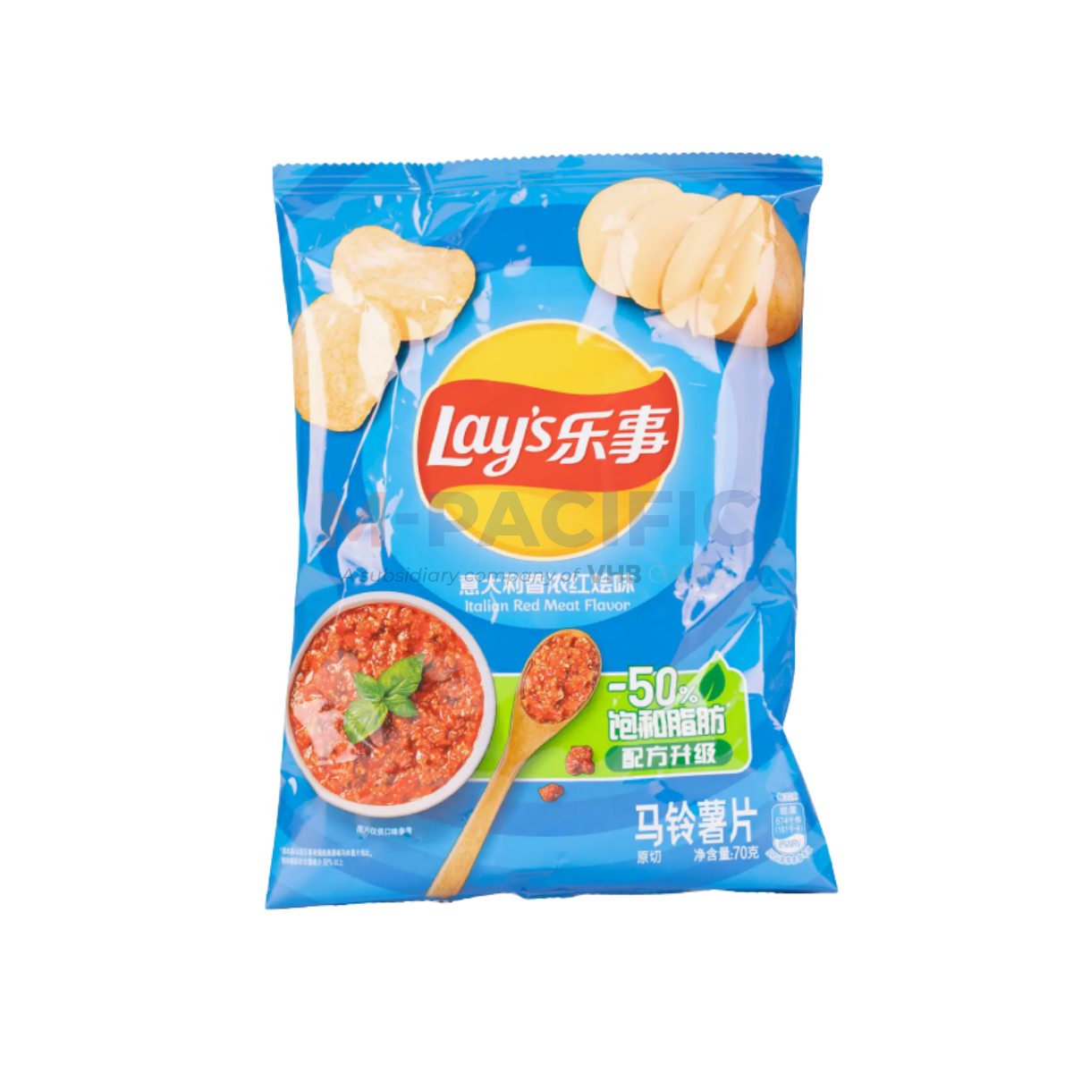 LAYS CLASSIC ITALIAN RED MEAT FLAVOR 70G 70G - CHINA ORIGIN