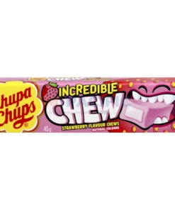 CHUPA CHUPS INCREDIBLE CHEW STRAWBERRY 45G WHOLESALE 45G - VIETNAM ORIGIN