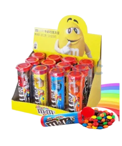 M&M MILK CHOCOLATE BEANS FUN TUBE 28G WHOLESALE 28G - CHINA ORIGIN