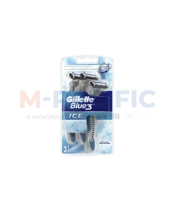 GILLETTE BLUE 3 ICE 3 RAZORS - VIETNAM ORIGIN